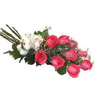 9 adet pembe renkte g�l   Ankara �i�ek sipari�i vermek 