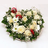  Ankara �i�ek ma�azas� , �i�ek�i adresleri  ince cam i�erisinde 13 adet beyaz g�l ve kir �i�ek