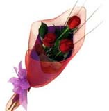 �i�ek satisi buket i�ende 3 g�l �i�egi  Ankara online �i�ek g�nderme sipari� 