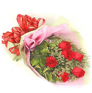  Ankara �i�ek , �i�ek�i , �i�ek�ilik  6 adet k�rm�z� g�lden buket