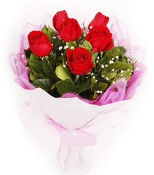  Ankara hediye sevgilime hediye �i�ek  k�rm�z� 6 adet g�lden buket