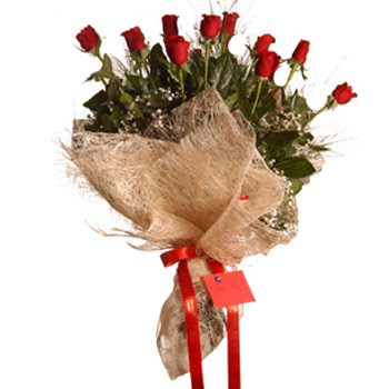  Ankara �i�ek servisi , �i�ek�i adresleri  10 adet k�rm�z� g�lden g�rsel buket