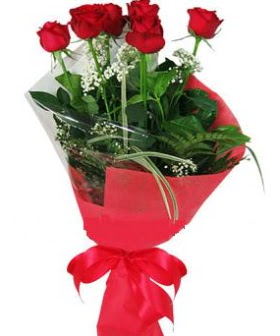 5 adet k�rm�z� g�lden buket  Ankara kaliteli taze ve ucuz �i�ekler 