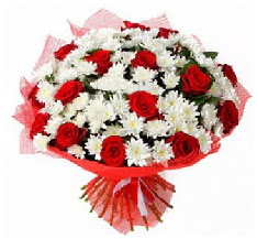 11 adet k�rm�z� g�l ve 1 demet krizantem  Ankara �i�ek ma�azas� , �i�ek�i adresleri 