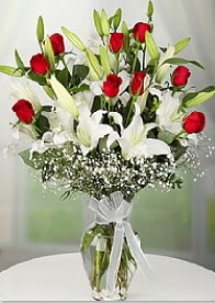 9 adet k�rm�z� g�l 3 dal kazablanka  Ankara �i�ek yolla 