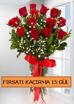  15 �thal k�rm�z� g�l b�y�k ba�l� orjinal  Ankara �i�ek sipari�i sitesi 