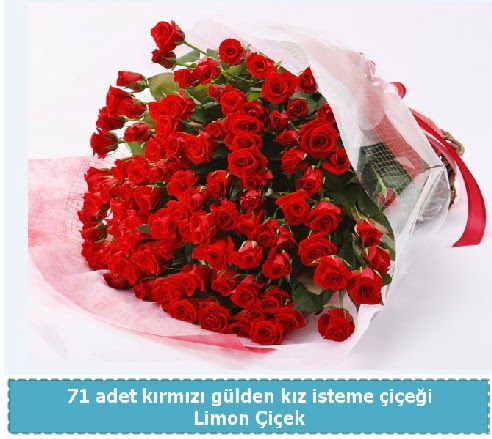 41 adet k�rm�z� g�l k�z isteme buketi  Ankara �i�ek�i telefonlar� 