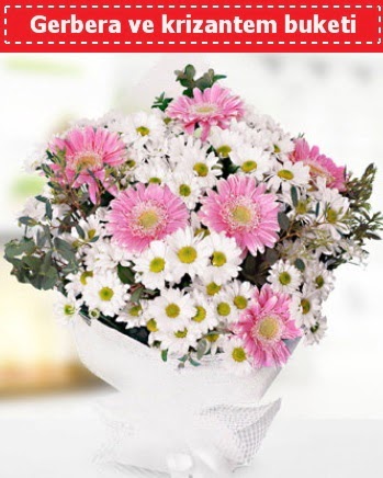 Papatya ve Gerbera Buketi  Ankara �i�ek , �i�ek�i , �i�ek�ilik 