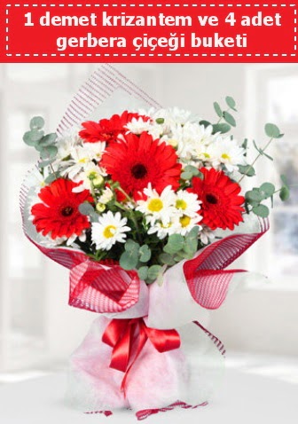 Krizantem ve Gerbera Buketi  Ankara �i�ek sipari�i sitesi 