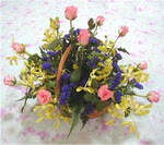  Ankara �i�ek yolla  pembe g�llerden sepetde