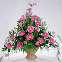 gerbera �i�eklerinden sepet tanzimi  Ankara �i�ek ma�azas� , �i�ek�i adresleri 