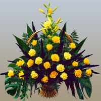  Ankara �i�ek ma�azas� , �i�ek�i adresleri  17 adet sari g�l ve sari kir �i�ekleri