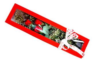  Ankara hediye �i�ek yolla  Kutuda 3 adet g�l