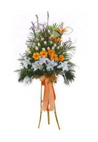  Ankara �i�ek ma�azas� , �i�ek�i adresleri  Kazablanka, gerbera ve g�llerle hazirlanmis ferfor