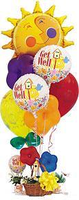  Ankara �i�ek�i telefonlar�  sepet i�erisinde k���k sismis balonlar 