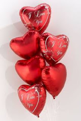  Ankara �nternetten �i�ek sipari�i  6 adet kirmizi folyo kalp u�an balon buketi