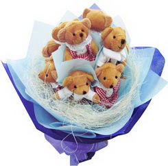 12 adet hediye ayicik bear demeti  Ankara kaliteli taze ve ucuz �i�ekler 