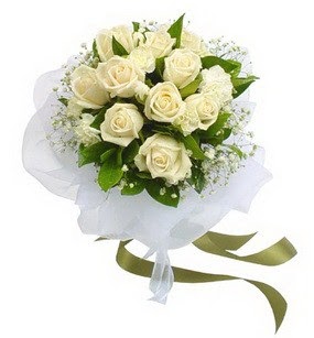  Ankara online çiçekçi , çiçek siparişi  11 adet benbeyaz güllerden buket 