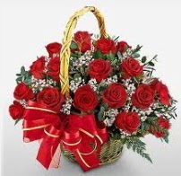17 adet k�rm�z� g�lden g�l �i�ek sepeti  Ankara �i�ek ma�azas� , �i�ek�i adresleri 