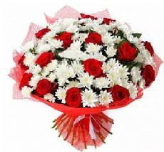 11 adet k�rm�z� g�l ve 1 demet krizantem  Ankara �i�ek ma�azas� , �i�ek�i adresleri 