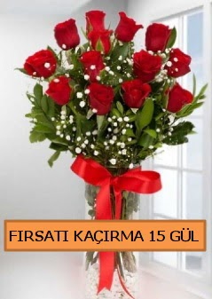  15 �thal k�rm�z� g�l b�y�k ba�l� orjinal  Ankara �i�ek sipari�i sitesi 