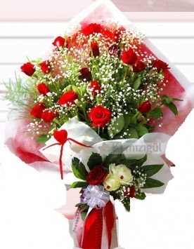 Kız isteme buketi çiçeği 41 güllü  Ankara İnternetten çiçek siparişi  