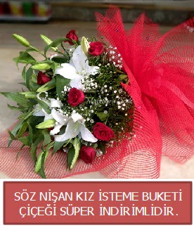 S�z ni�an k�z isteme buketi  Ankara �i�ek�i telefonlar� 