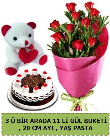 Ya�pasta ay�c�k ve g�l buketi her�ey i�inde  Ankara �i�ek g�nderme sitemiz g�venlidir 
